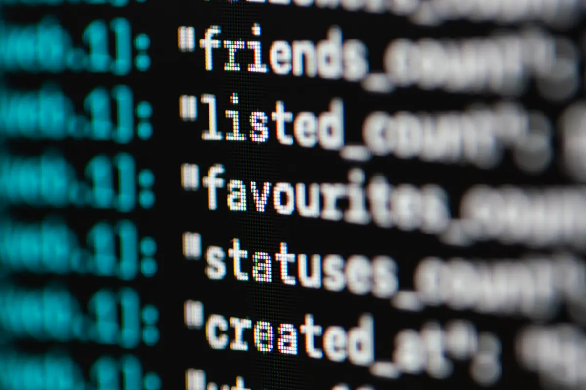 Extreme close-up of code on a screen, illustrating a Compose null check crash